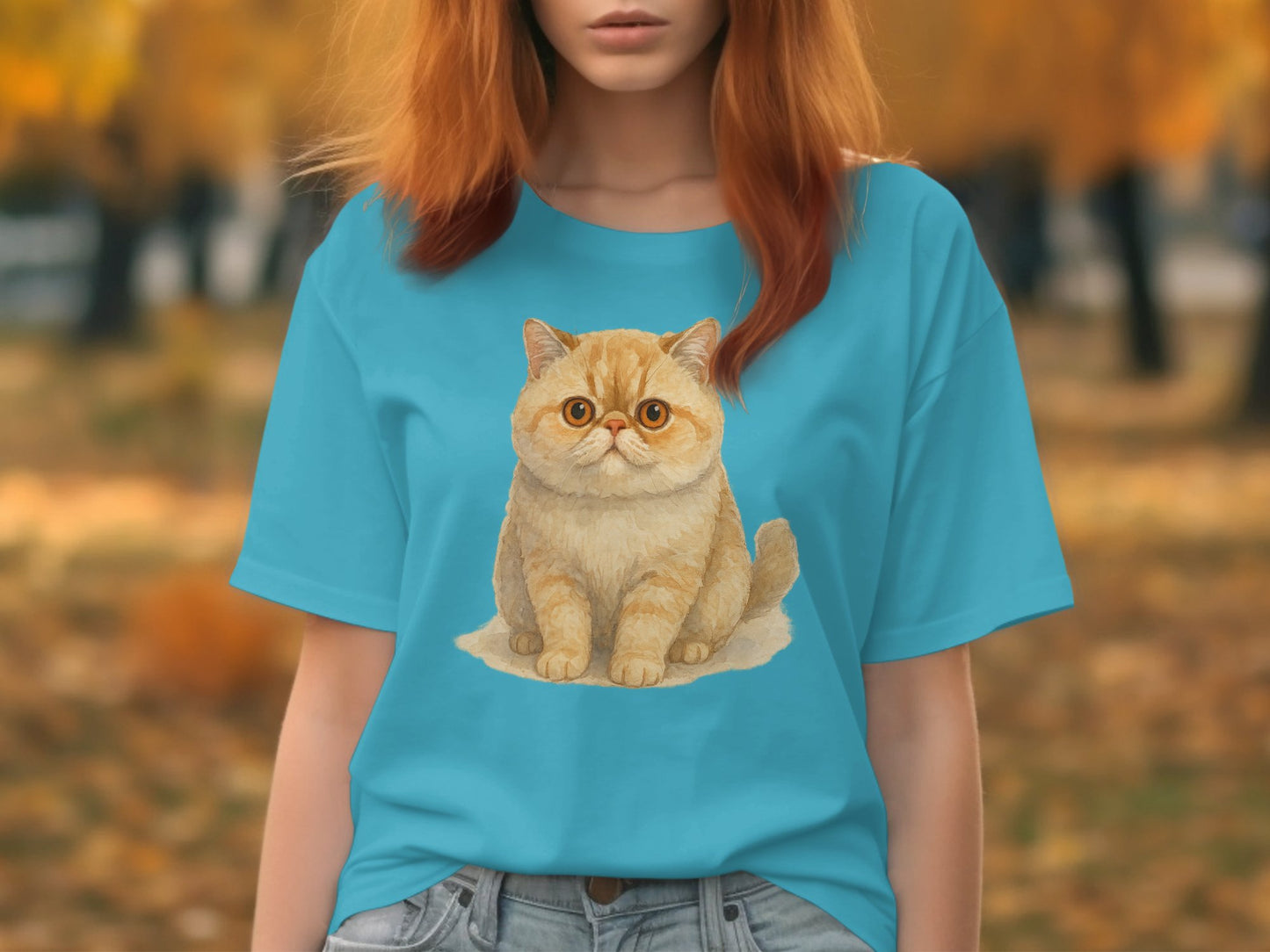 Cute Orange Cat Illustration Women's T-Shirt product type