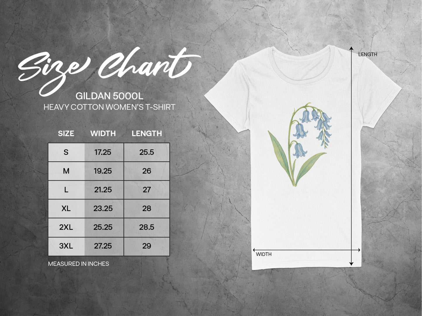 Bluebell Flower Design Womens T-shirt product type
