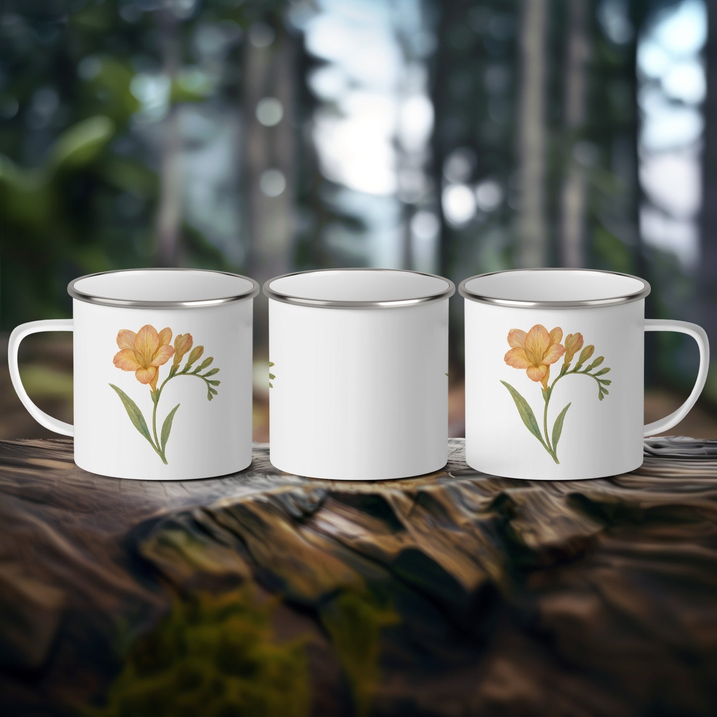 Rustic Floral Print Camp Mug Stunning Coffee Cup product