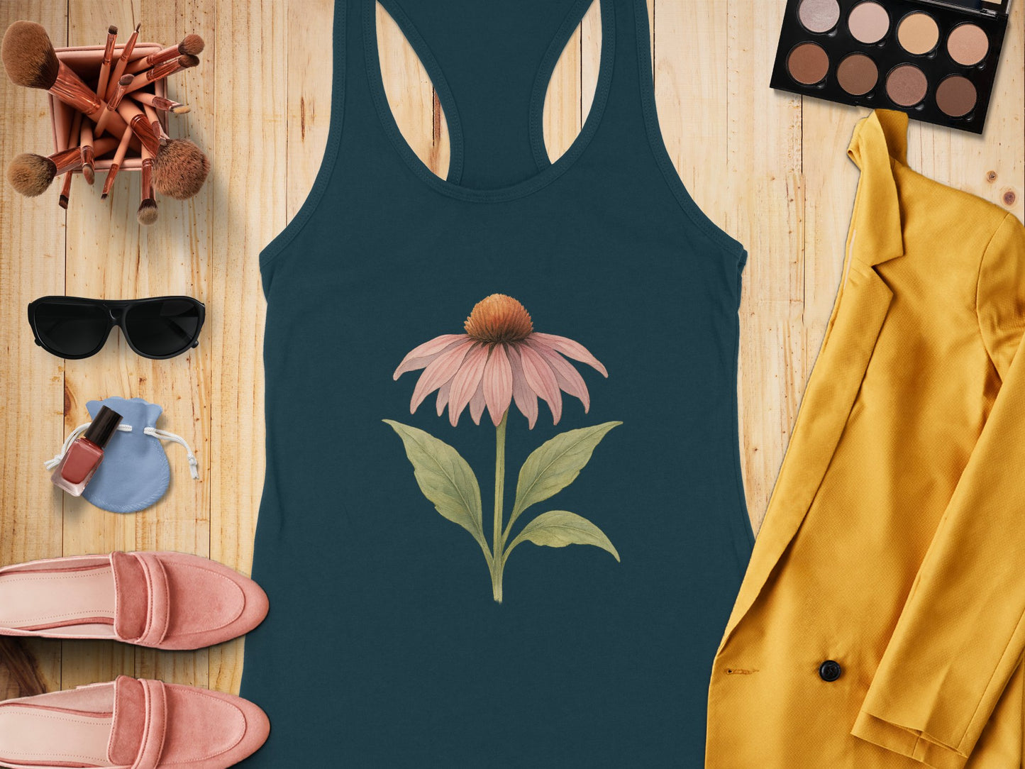Floral Design Sleeveless Top Artistic Apparel product type