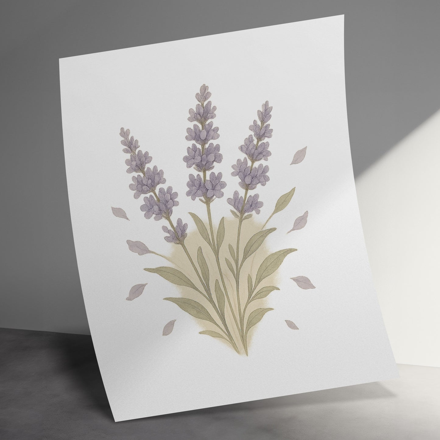 Elegant Lavender Botanical Print for Home Decor product