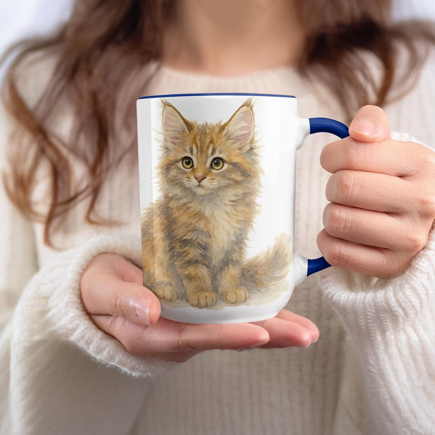 Cozy Kitten Coffee Mug Cute Cat Design for Animal Lovers product