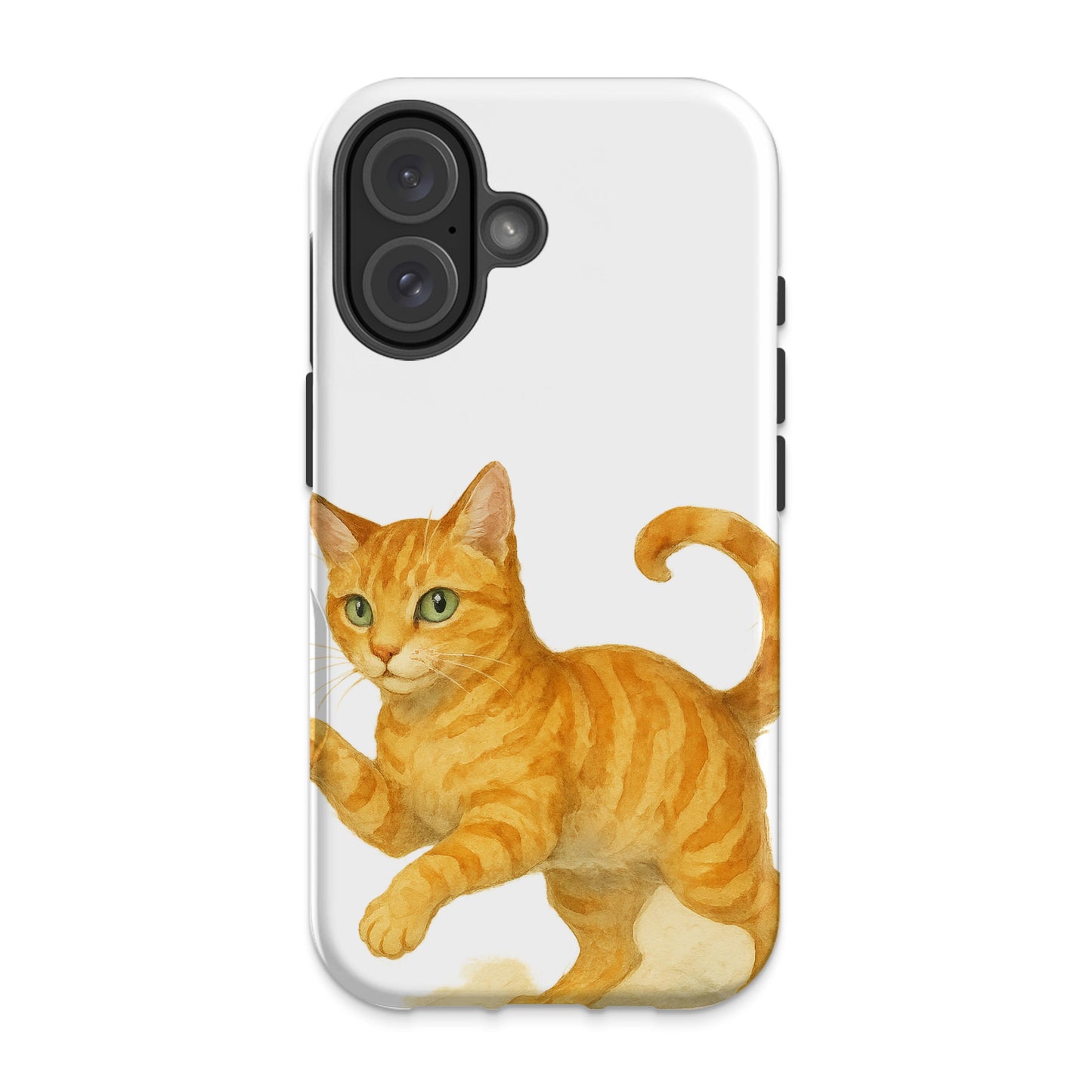 Cute Orange Cat Design on Protective Phone Case product