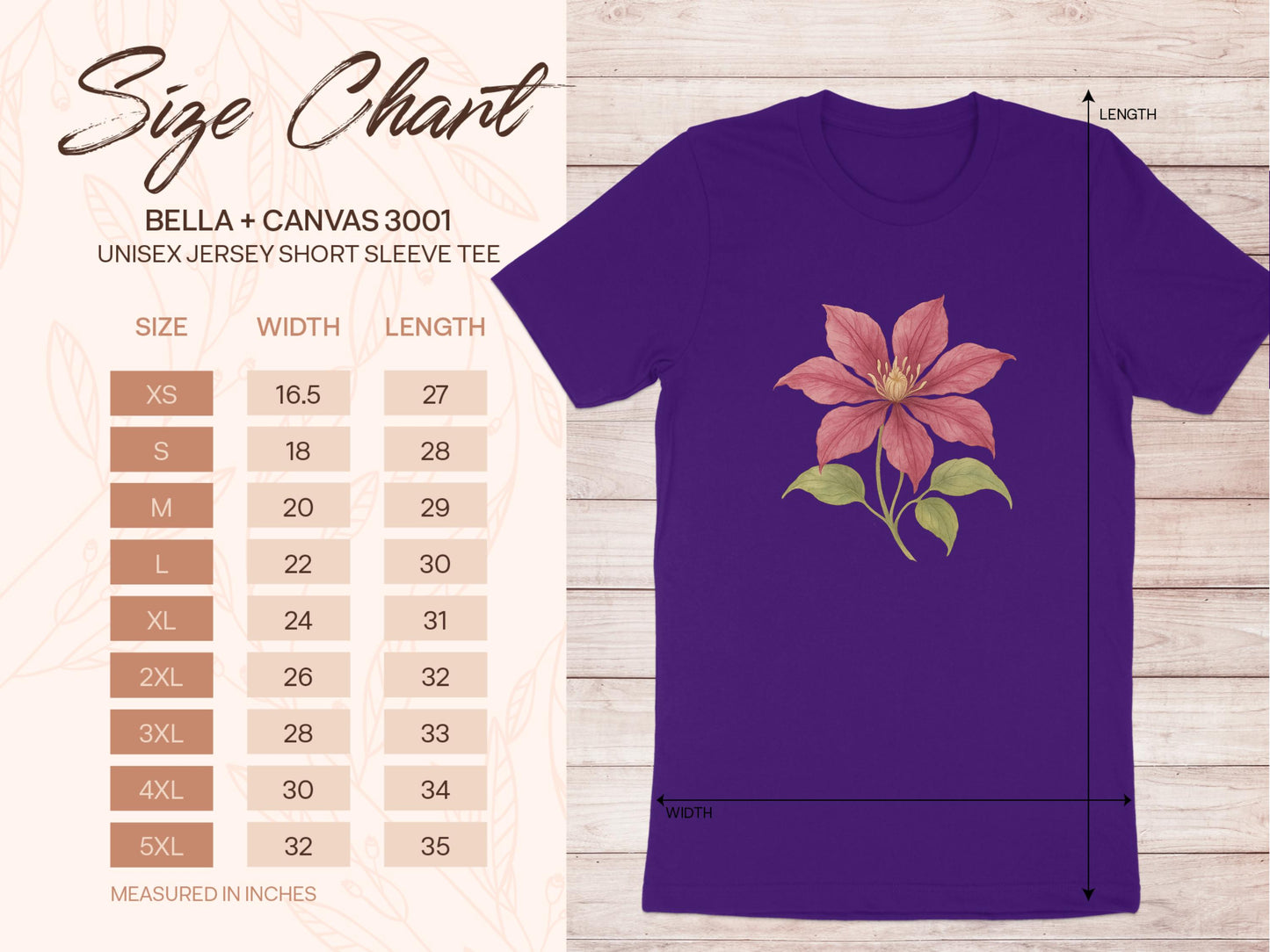 Floral Graphic Unisex Jersey Short Sleeve Tee product