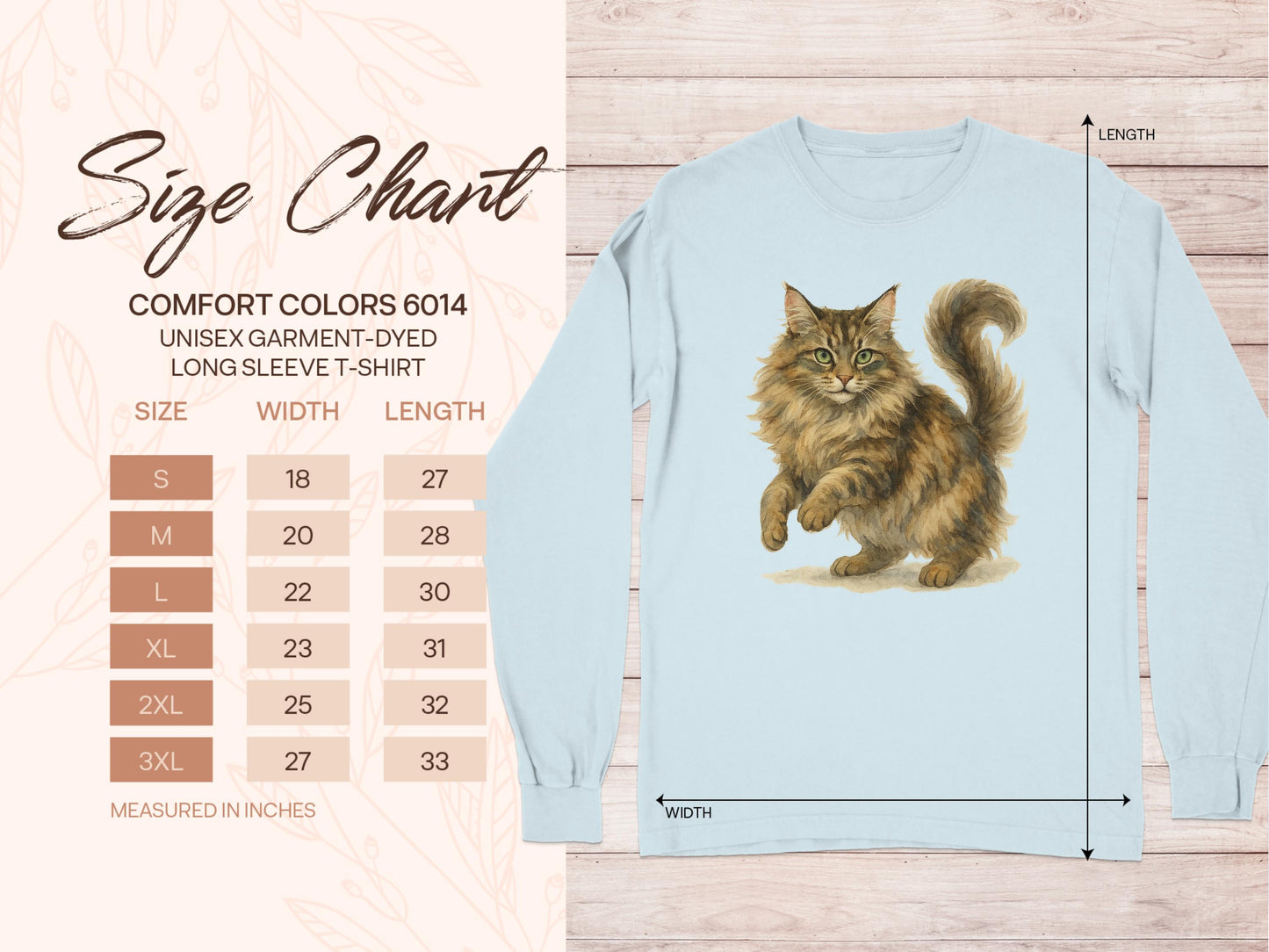 Realistic Furry Cat Design Long Sleeve T-Shirt product