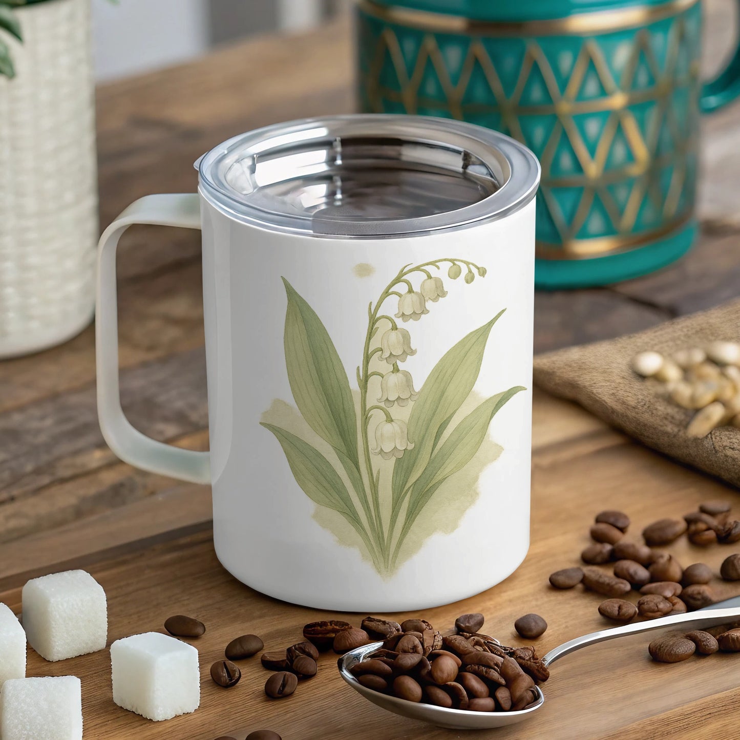 Lily of the Valley Flower Print Mug product