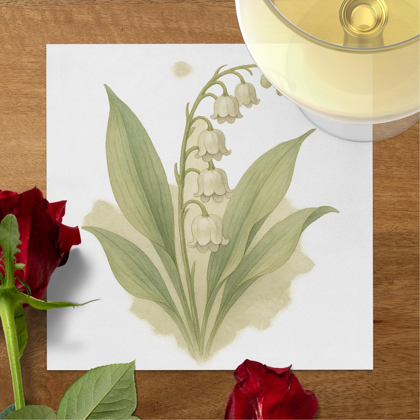 Botanical Illustration of Lily of the Valley product type