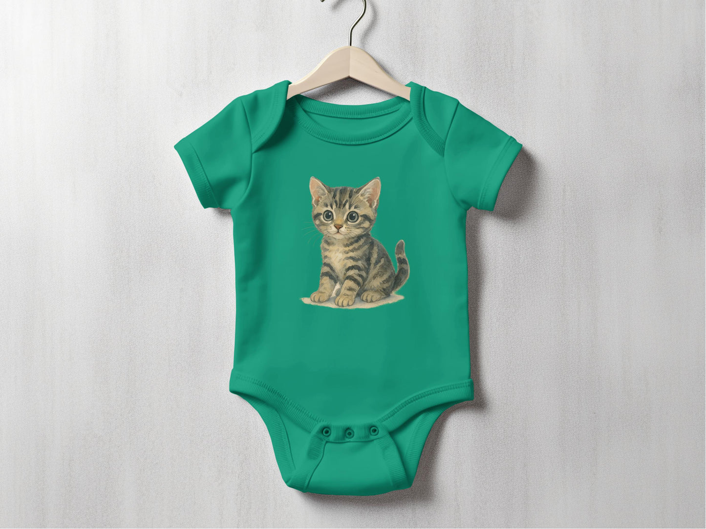 Adorable Kitten Graphic on Baby Onesie Baby Clothing product