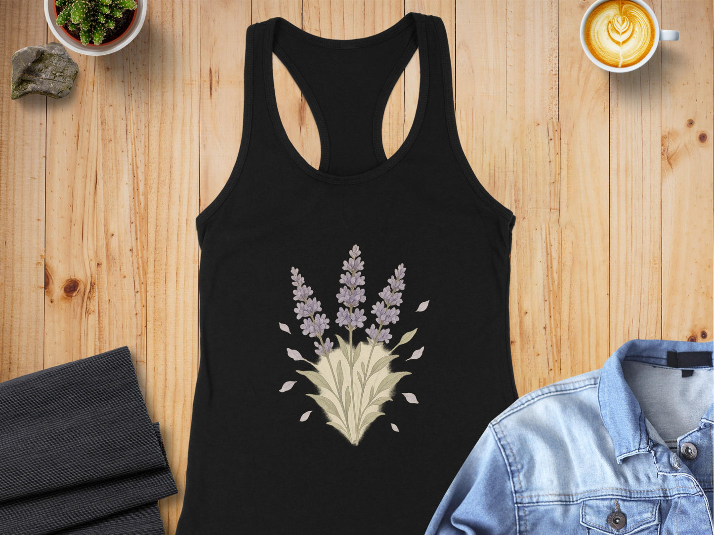 Lavender Floral Design Women's Tank Top product