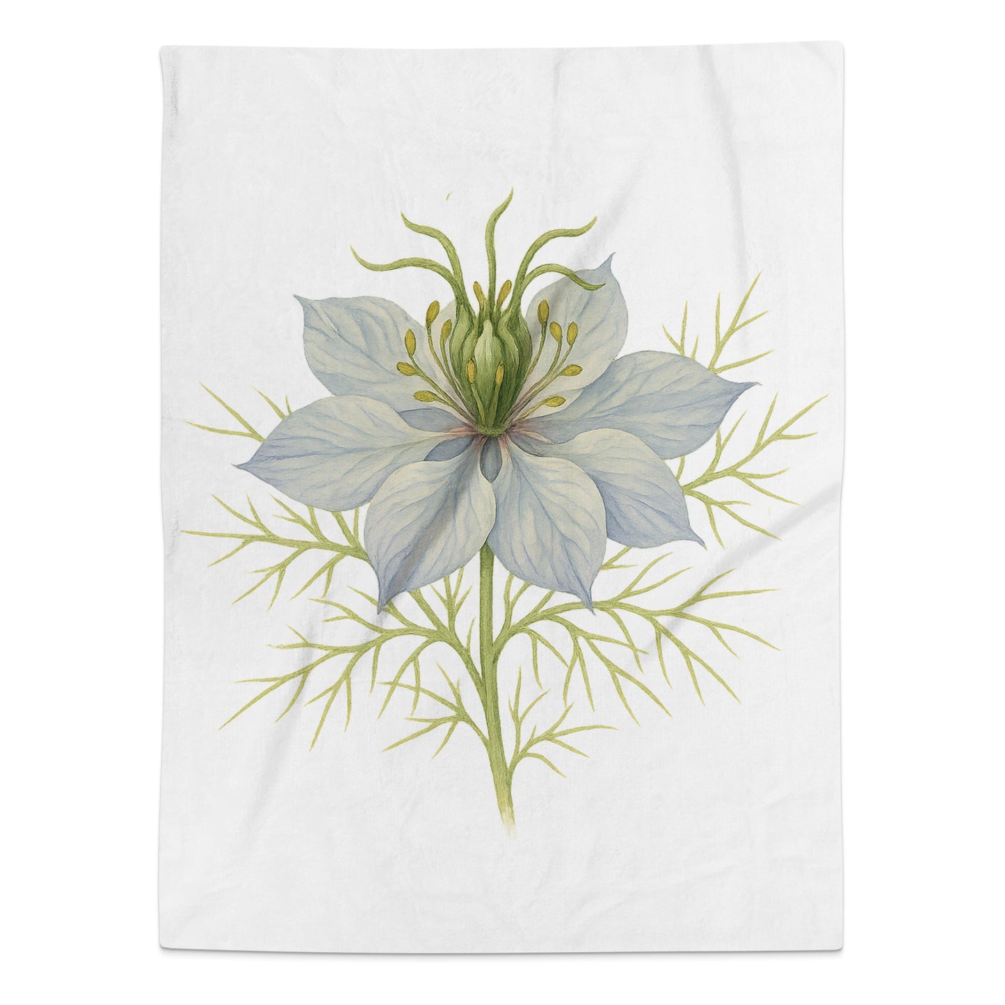 Delicate Floral Design Illustration Printed Blanket product
