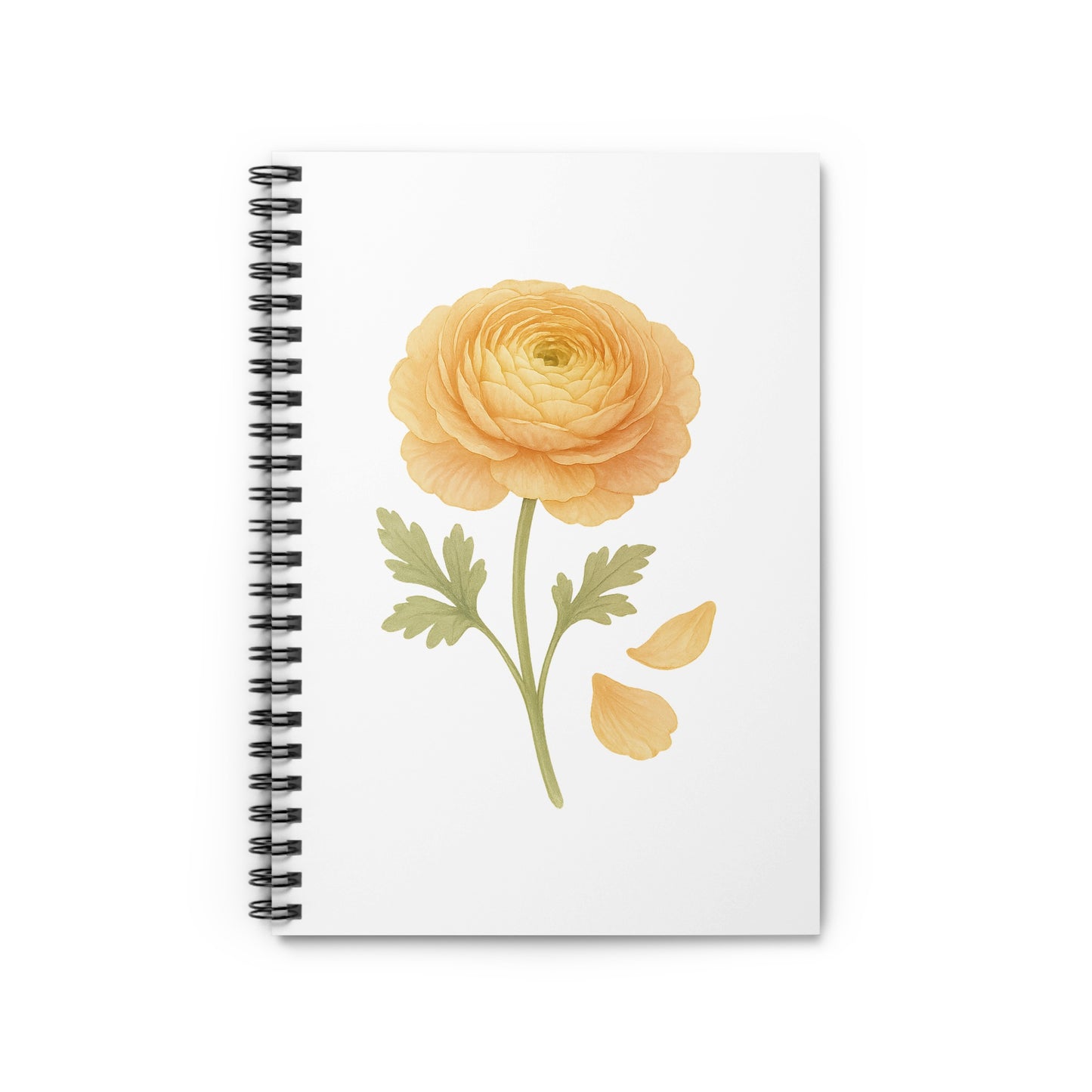 Stunning Floral Spiral Bound Yellow Notebook product