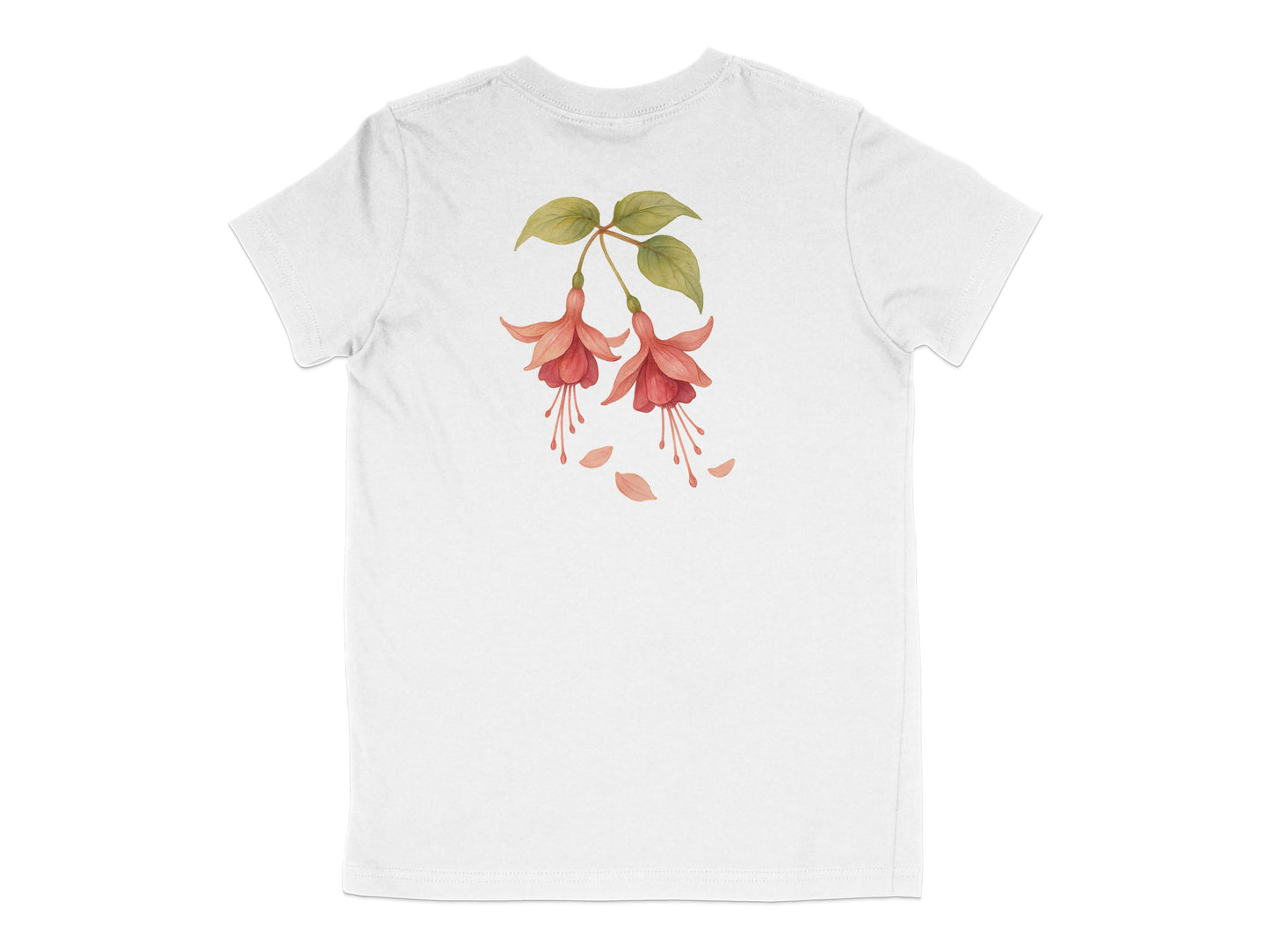 Floral Design Back Print T-Shirt product type