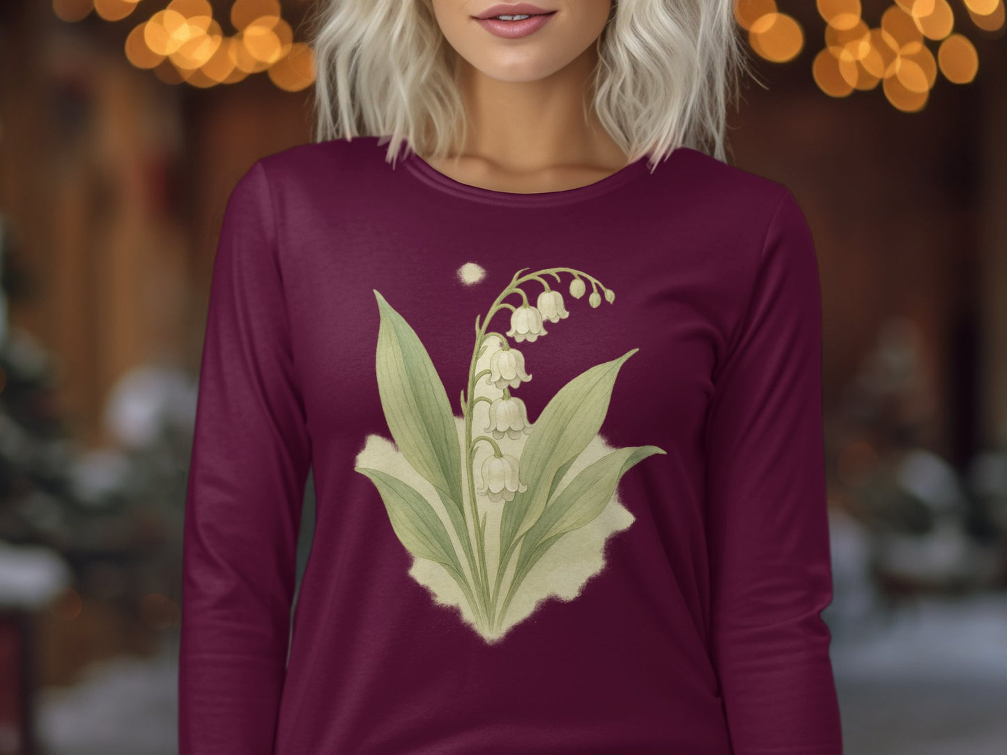 Beautiful Floral Lily Design Printed Shirt product