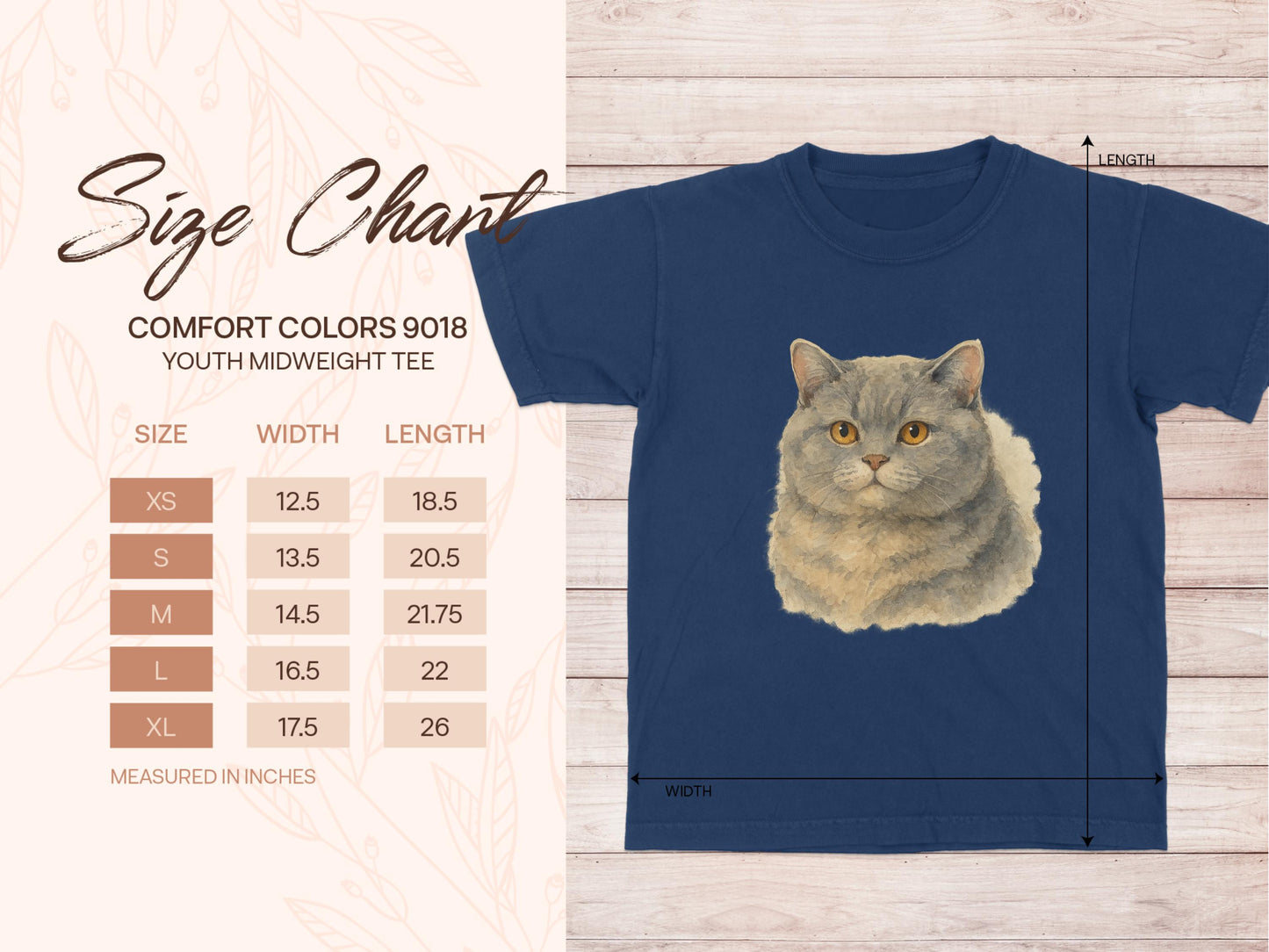 Cute Cat Graphic Youth Midweight Tee shirt product