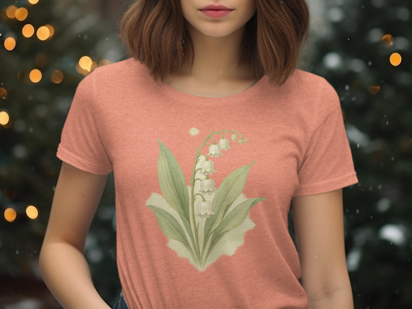 Elegant Lily of the Valley Graphic T-shirt product