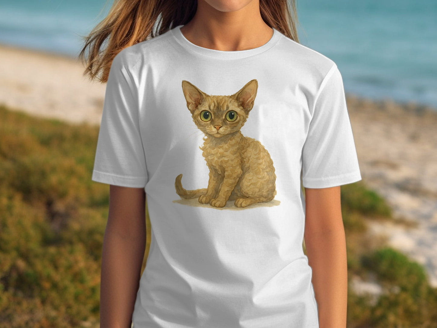 Cute Big Eyed Kitten Graphic Design T-Shirt product type