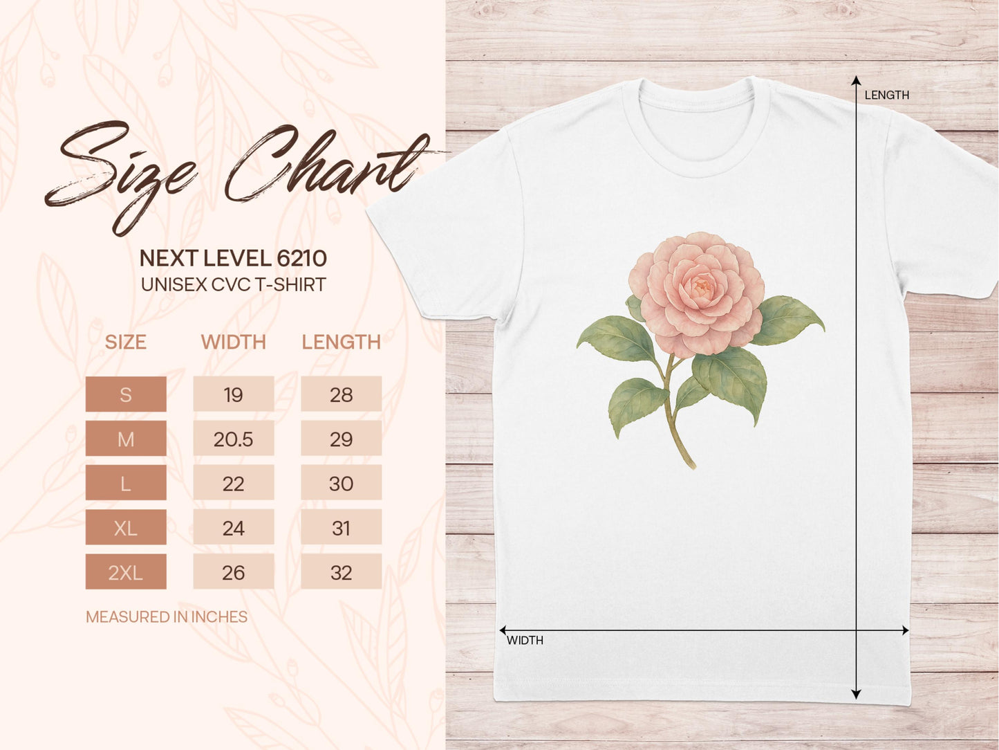 Floral Graphic Print on Unisex CVC T-Shirt product