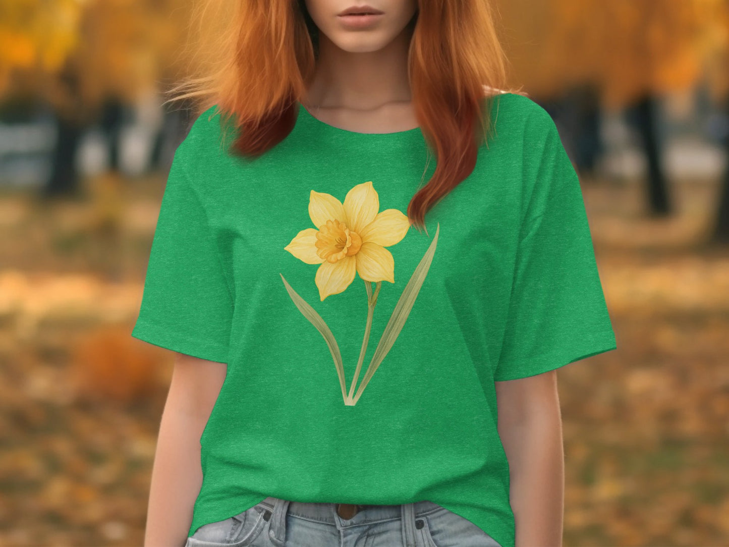 Vibrant Green Shirt with Yellow Flower Print product