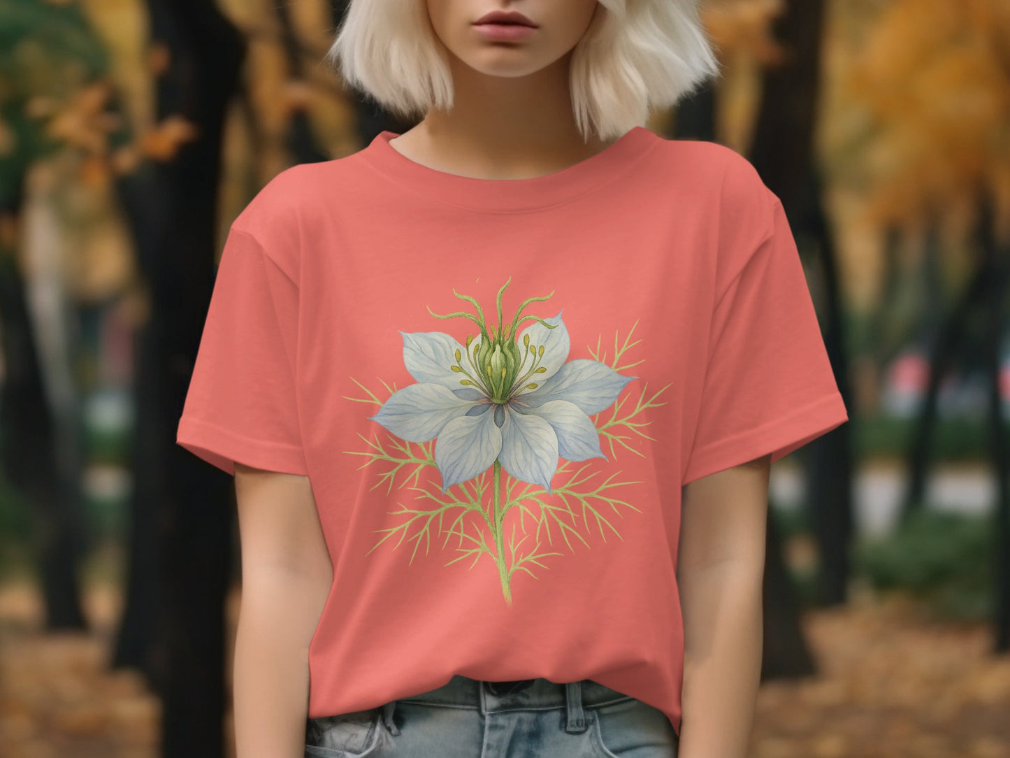 Stylish Pink T-shirt With Beautiful Floral Design product type