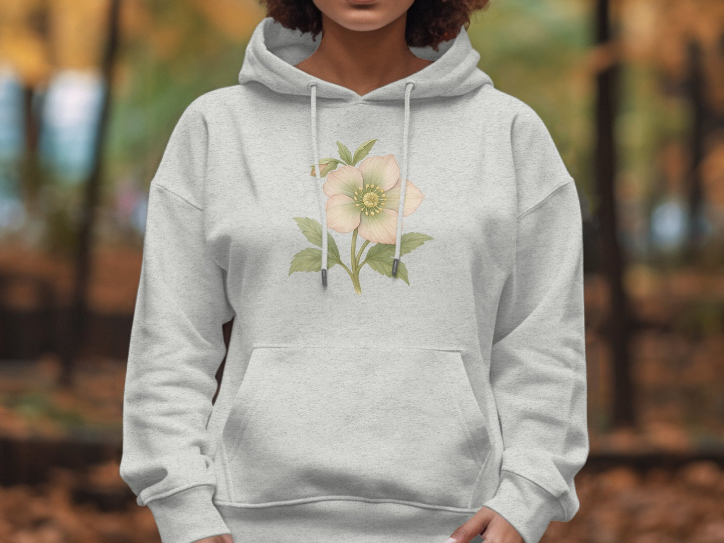Elegant Flower Design Graphic Hoodie product type