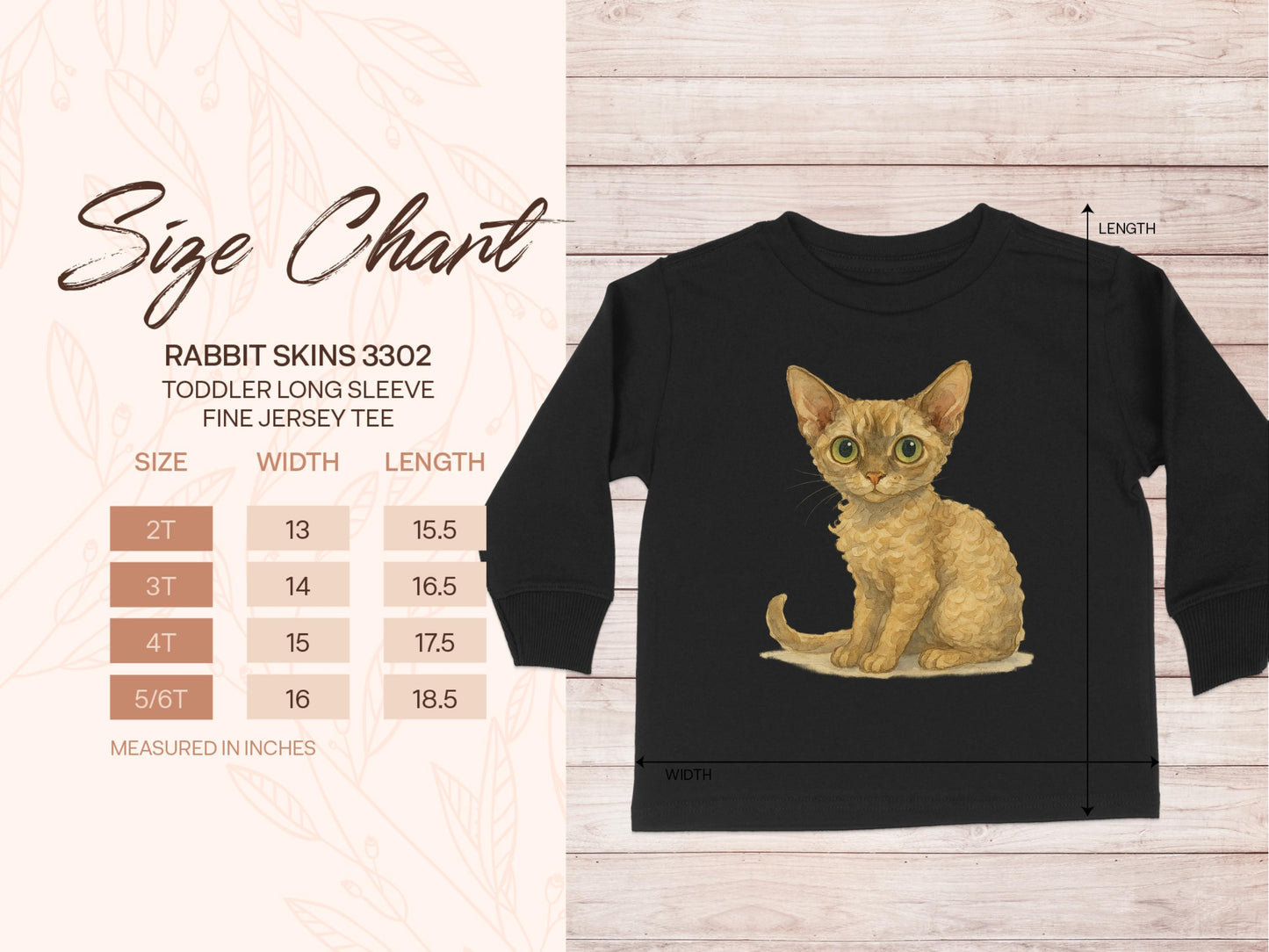 Adorable Cat Graphic Toddler Long Sleeve Jersey Tee product