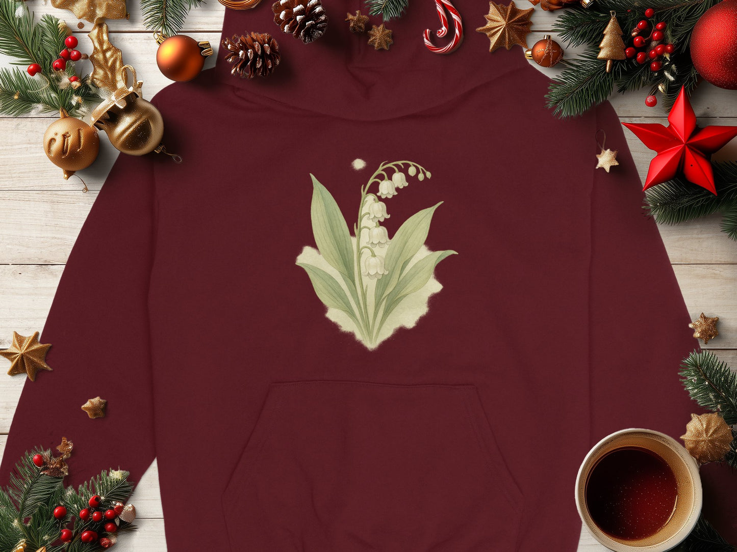 Festive Holiday Design Hoodie for Christmas Apparel product