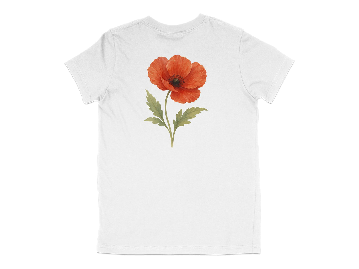 Red Flower Printed Graphic T-shirt Product
