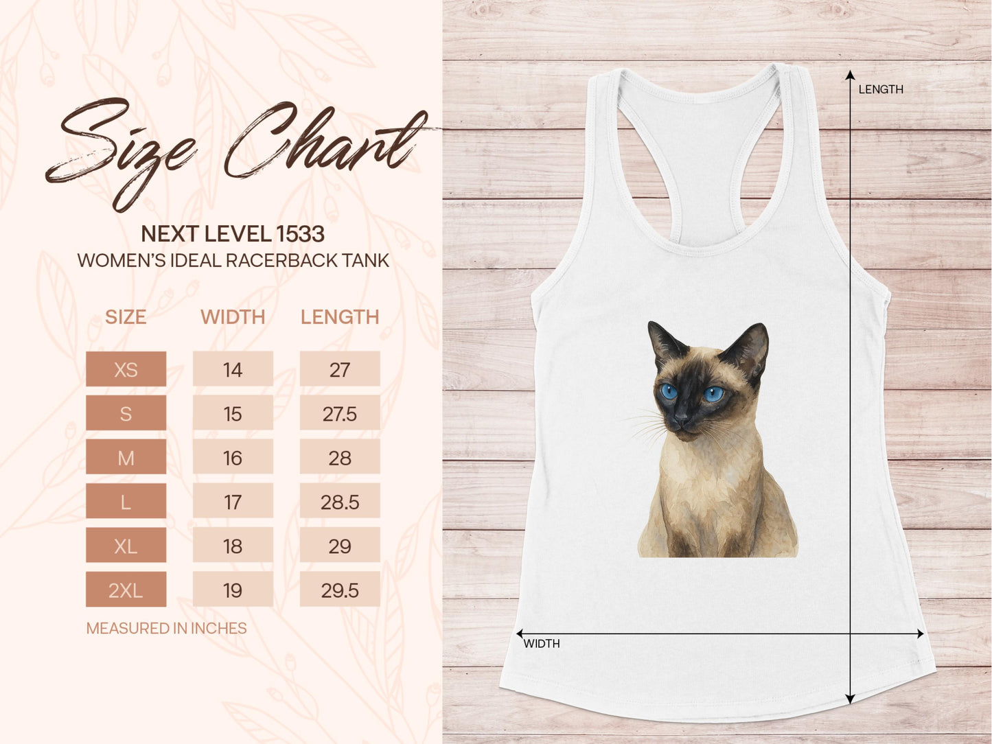 Women's Ideal Racerback Tank Cat Print product type