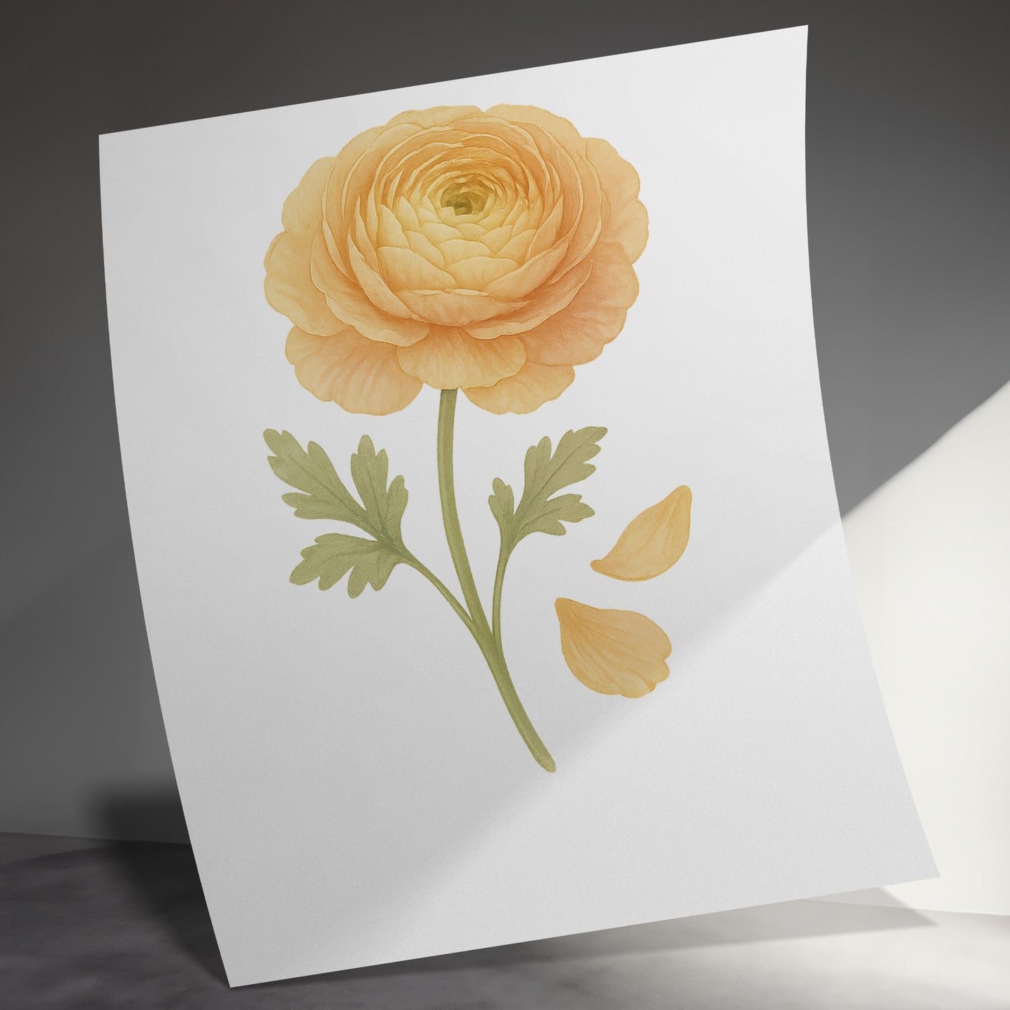 Beautiful Yellow Flower Print for Poster Decoration product type