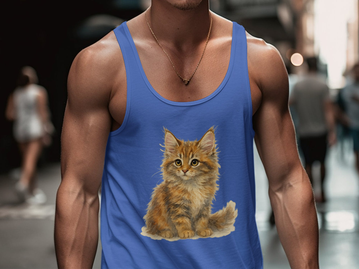 Stylish Tank Top with Adorable Kitten Design product type