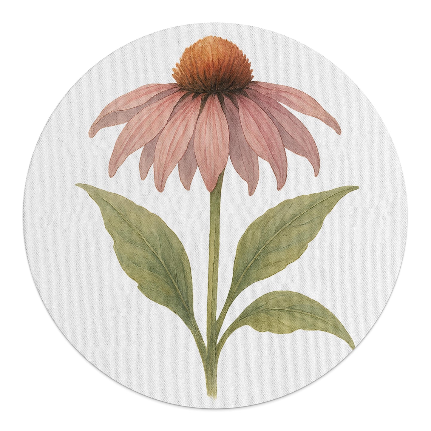 Beautiful Pink Flower Design Round Home Décor product type
