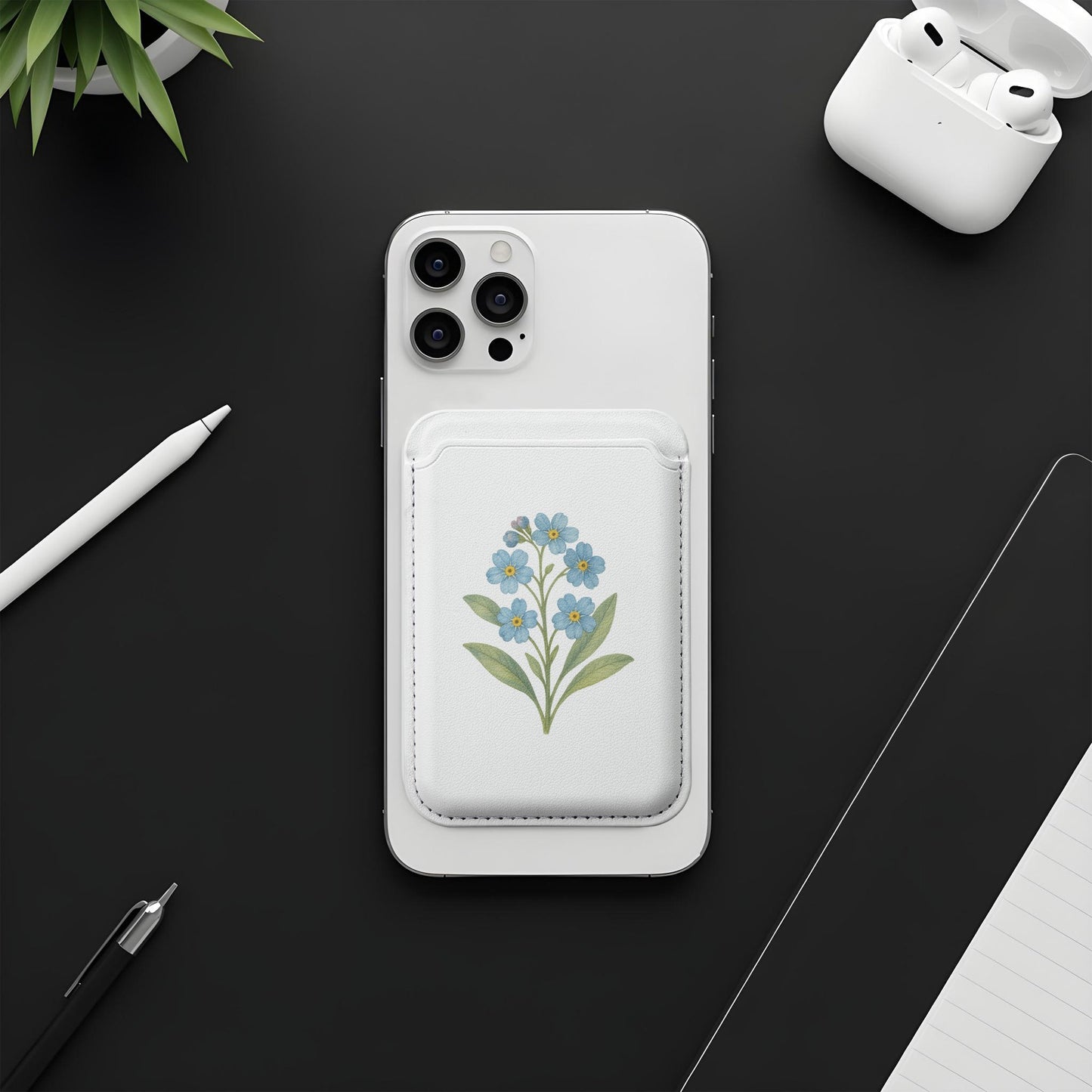 Beautiful Blue Flower Design Phone Accessory product type