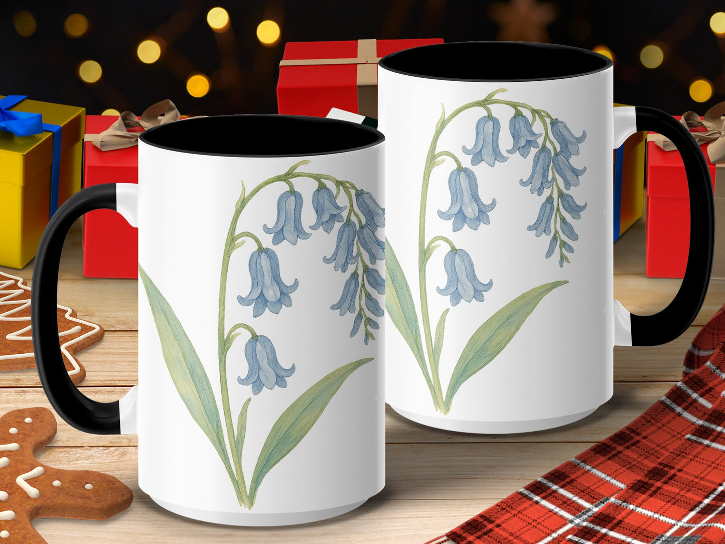 Elegant Bluebell Design Coffee Mug Set product
