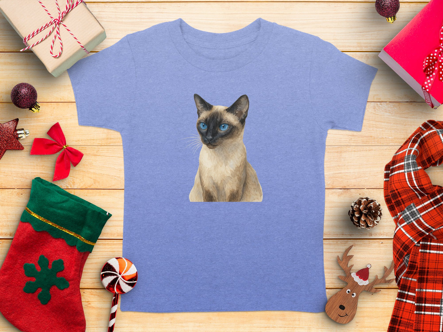 Cute Cat Print Holiday Shirt Perfect Gift Product