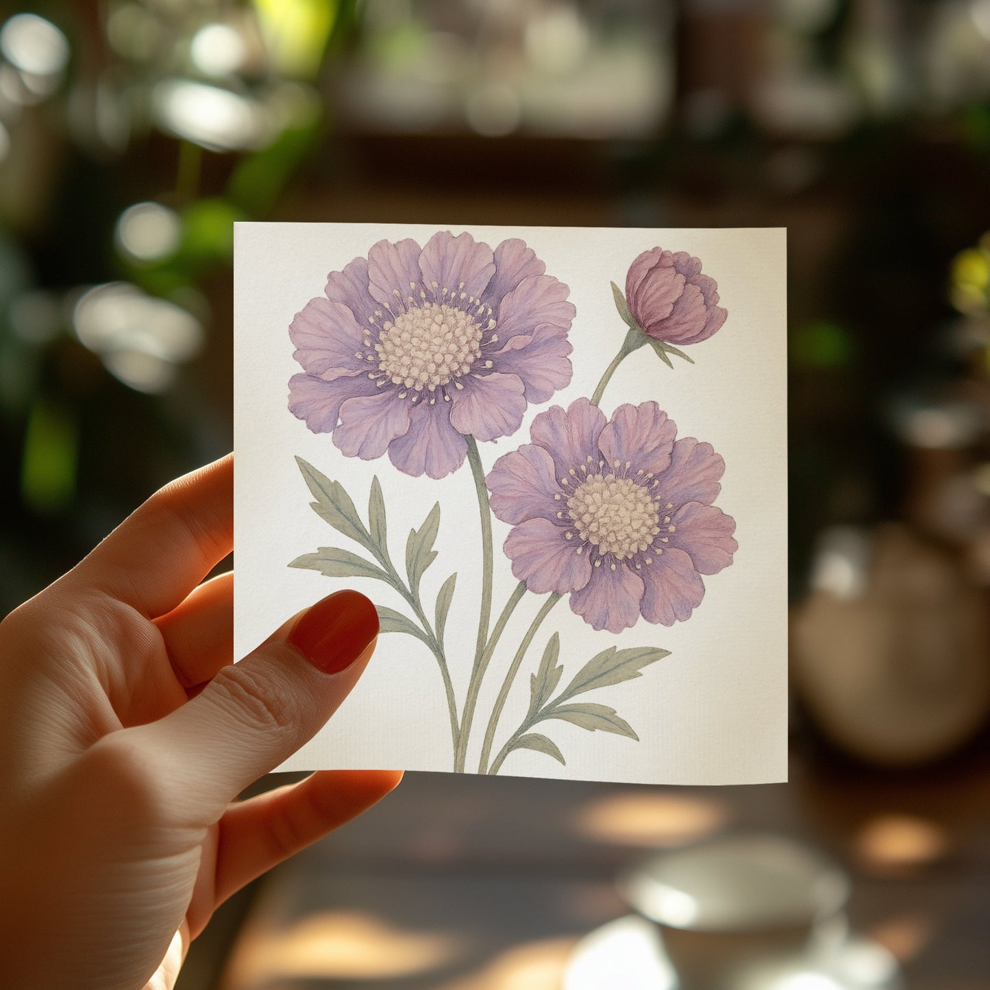 Beautiful Floral Illustration on Greeting Card product