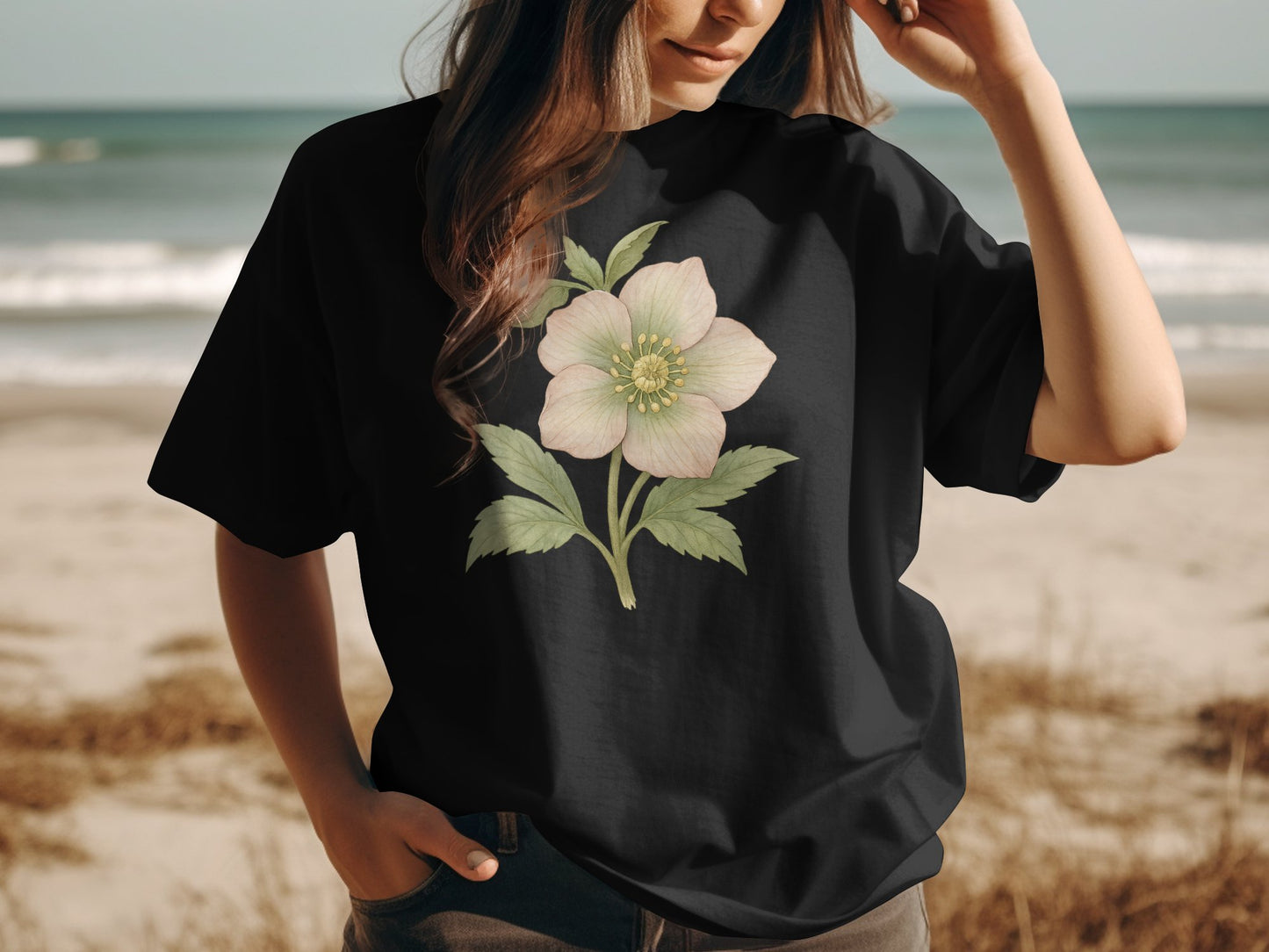 Beach Floral Graphic Print Relaxed Fit Shirt product type
