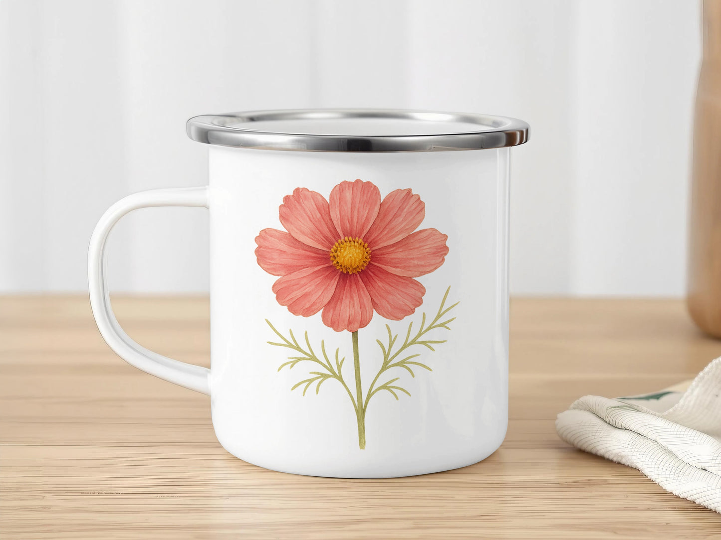 Floral Mug with Colorful Flower Design product type