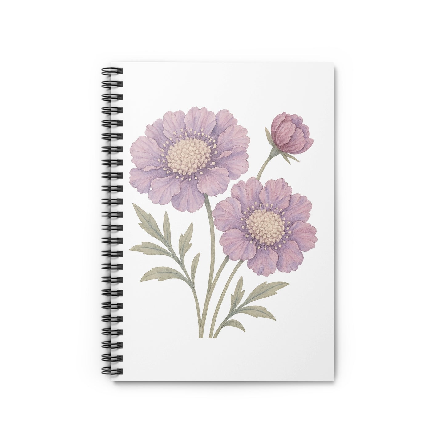 Beautiful Floral Design Spiral Notebook product type