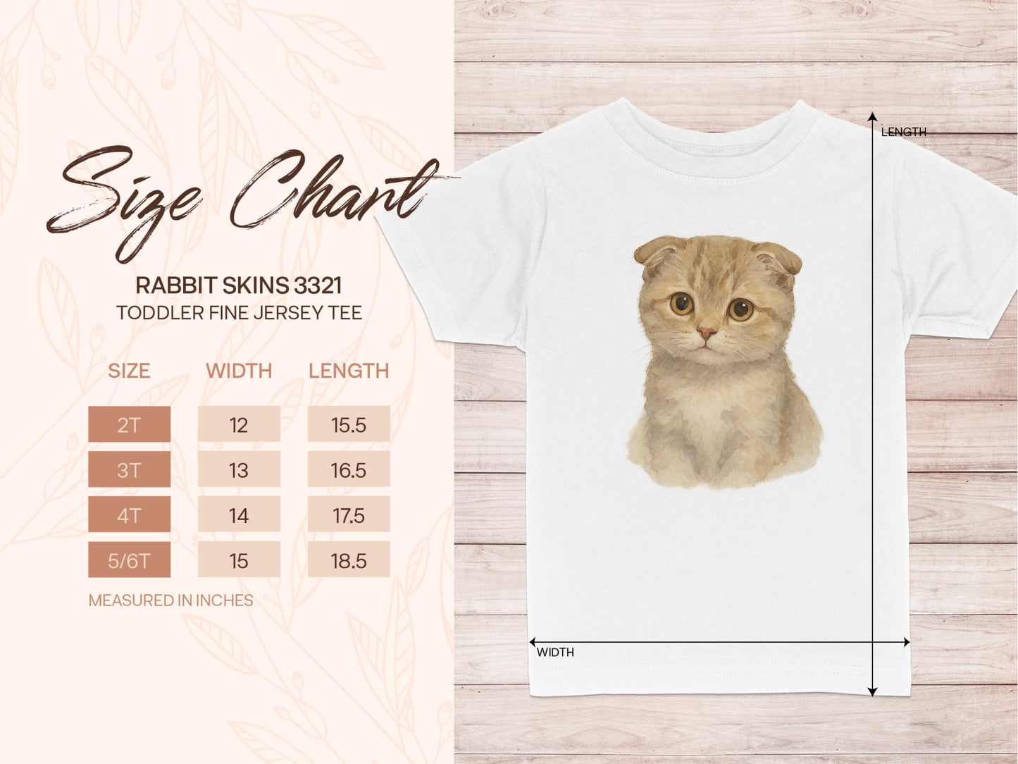 Cute Kitten Print Toddler Tee Apparel Clothing product type