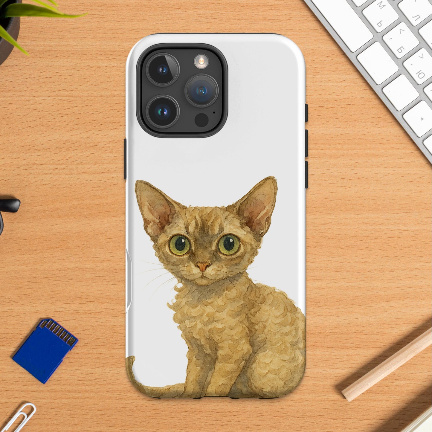 Cute Kitten Print Phone Case for Animal Lovers product type