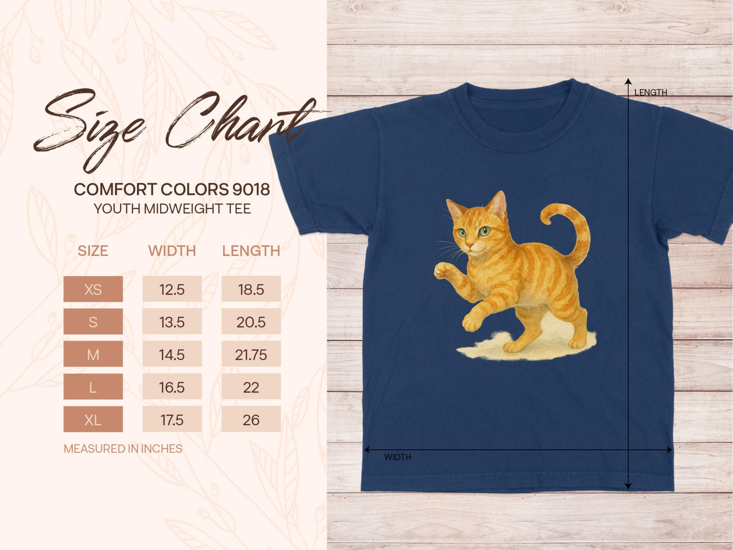 Youth Tee Cat Print Cute Graphic Design Product