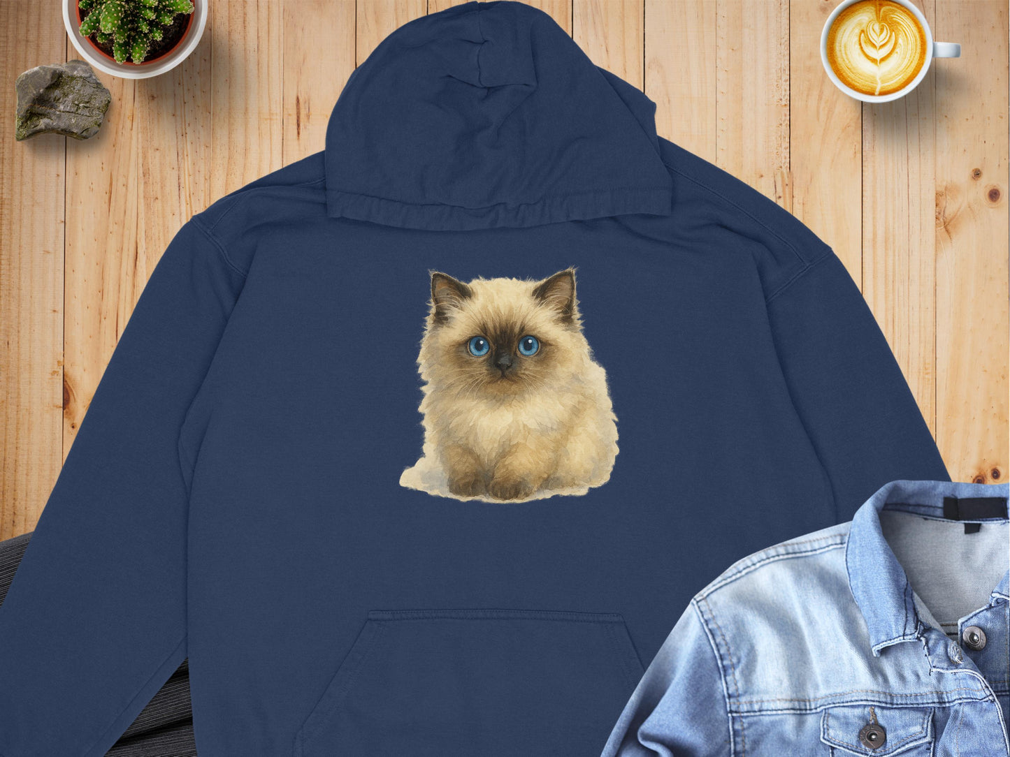 Adorable Kitten Graphic Design Hooded Sweatshirt product type