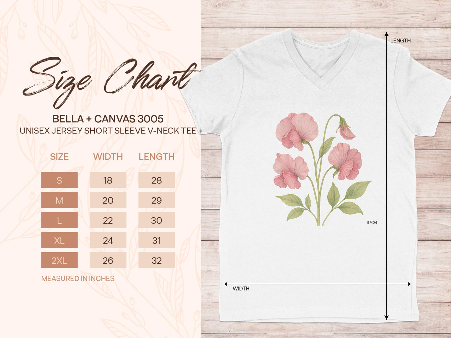 Beautiful Floral Printed V-Neck Short Sleeve Tee product