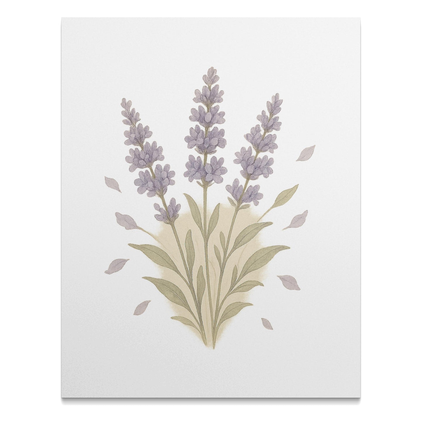 Beautiful Lavender Floral Design Canvas Art product