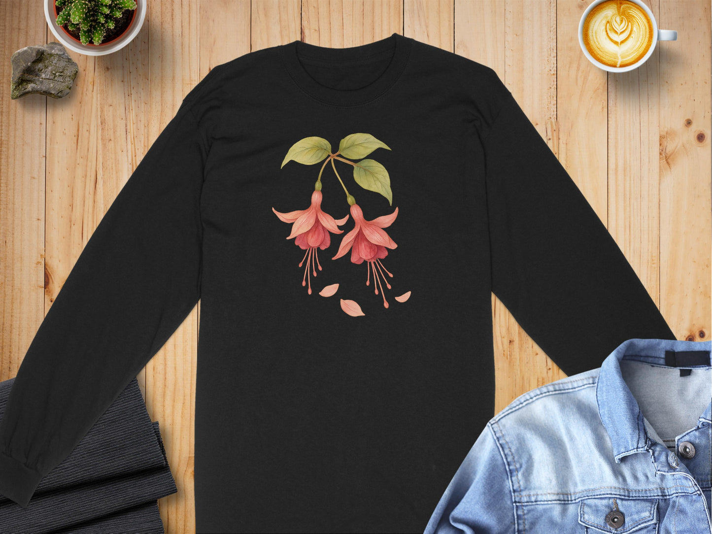Floral Design Long Sleeve Shirt Casual Fashion product