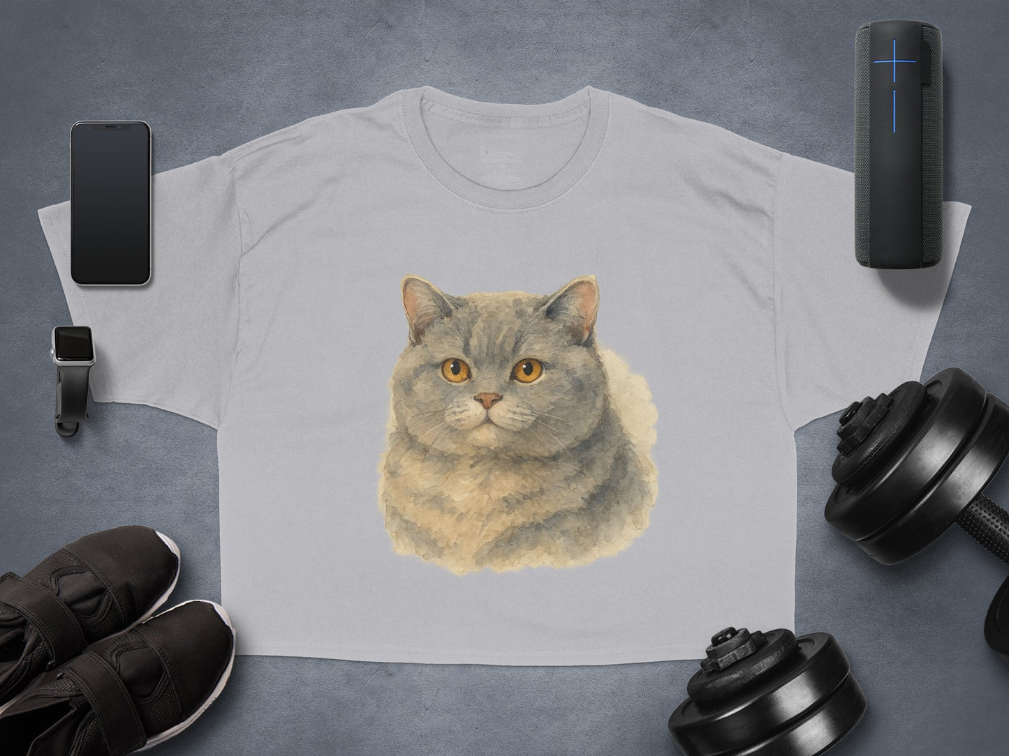 Cute British Shorthair Cat Design T-Shirt product type