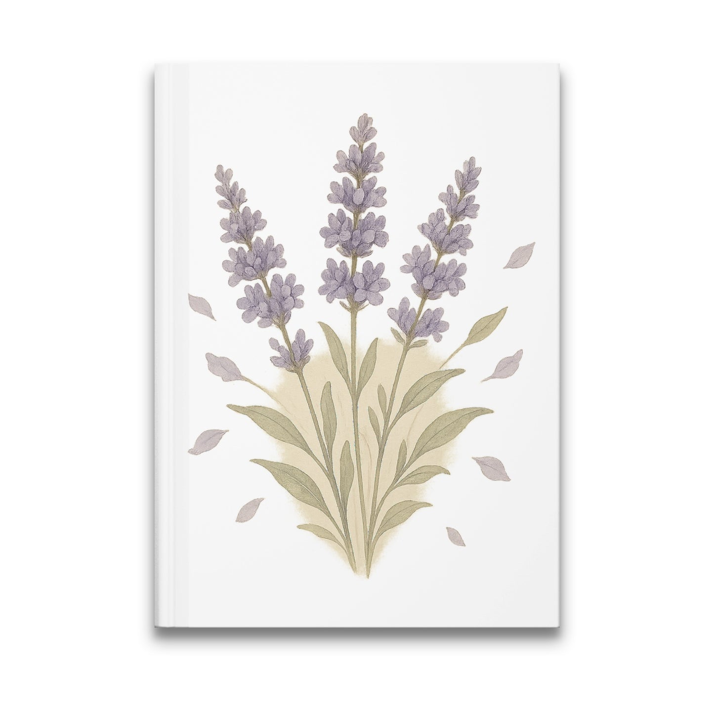 Elegant Lavender Floral Design Hardback Notebook product type