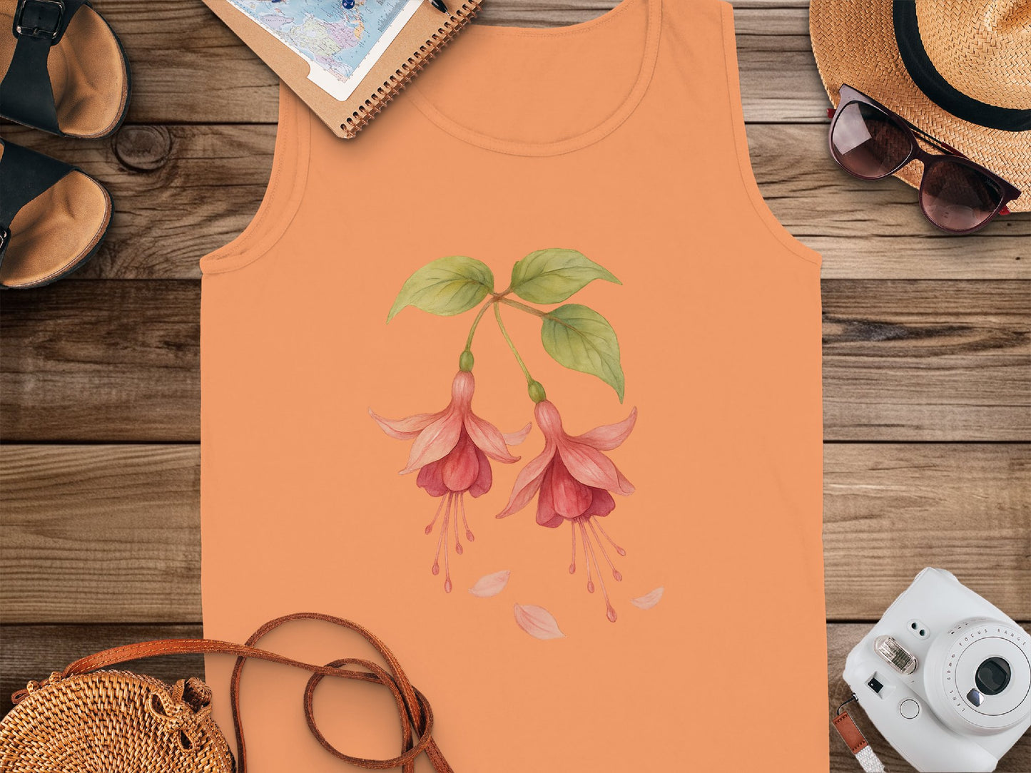 Floral Design Sleeveless Top summer fashion product