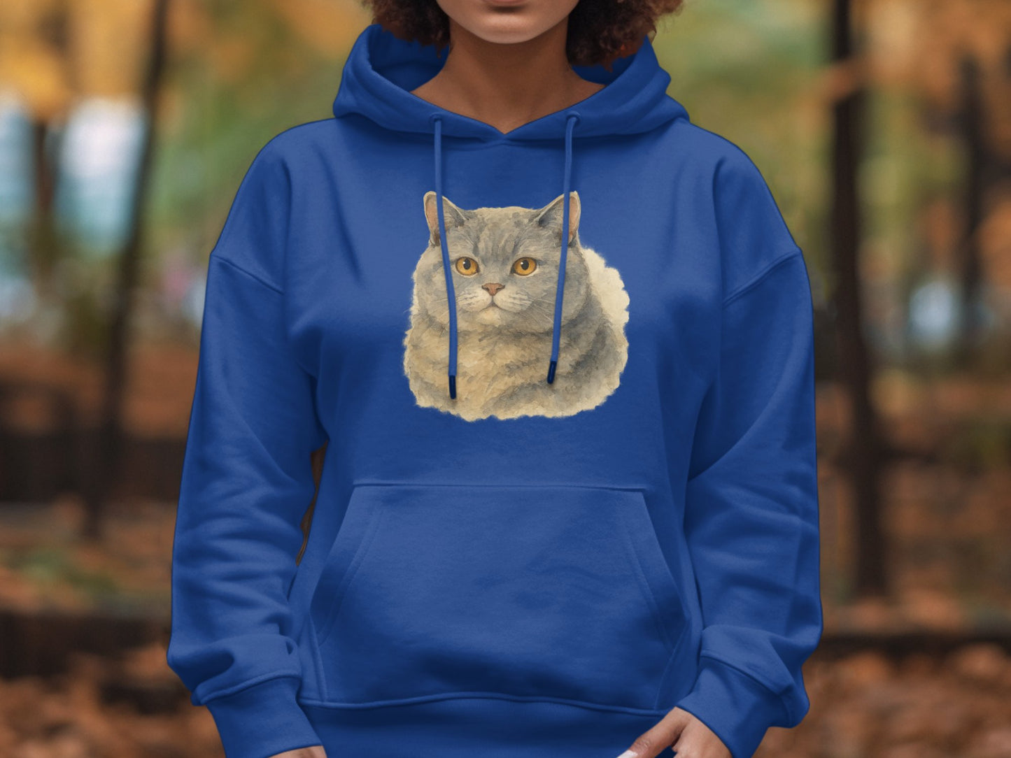 Cozy Autumn Cat Print Design Hoodie product type