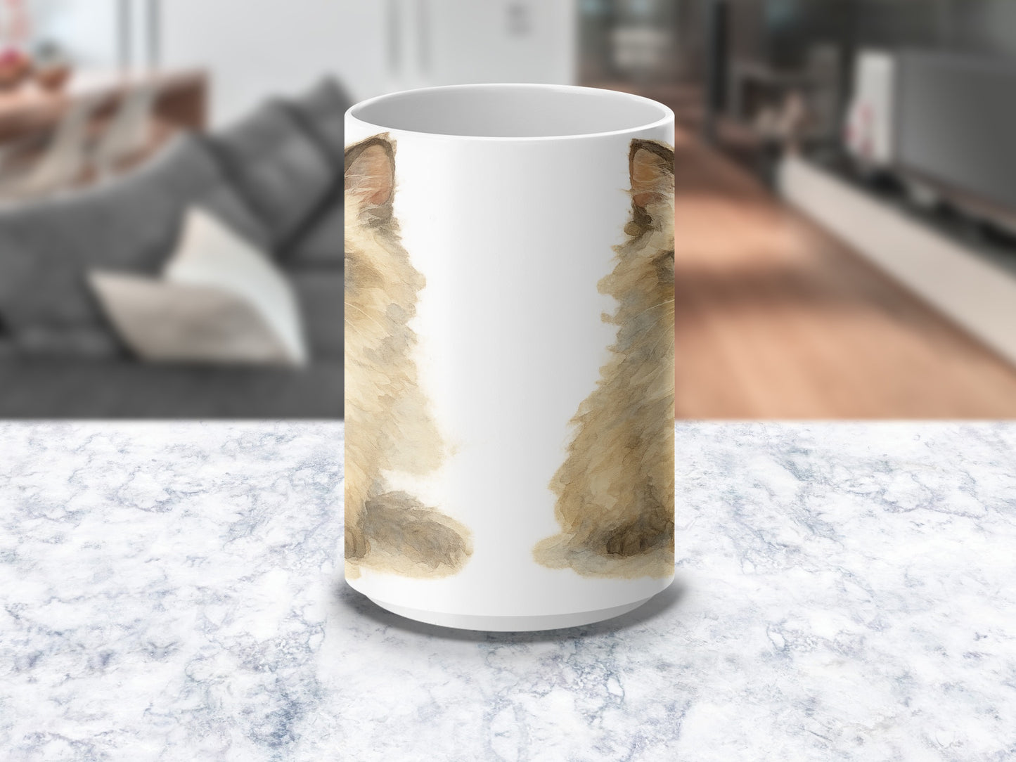 Adorable Furry Animal Print Coffee Mug Cute Drinkware product